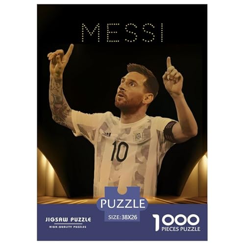 Messi Puzzle 1000-teilige Schwer Puzzle Spielzeug Lernspiel Impossible Fußball Herausforderung Spielzeug Für Erwachsene Und Kinder in Bewährter 38x26cm/1000pcs Messi Puzzle 1000-teilige Schwer Puzzle Spielzeug Lernspiel Impossible Fußball Herausforderung Spielzeug Für Erwachsene Und Kinder in Bewährter 38x26cm/1000pcs von HESHS