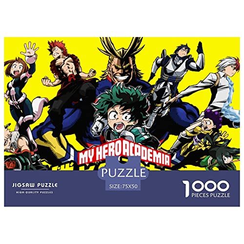 My Hero Academia Puzzle 1000 Teile,Anime Puzzles Für Erwachsene,Impossible Puzzle,Geschicklichkeitsspiel Für Die Ganze Familie,Legespiel Home Dekoration Puzzles 1000pcs (75x50cm) von HESHS