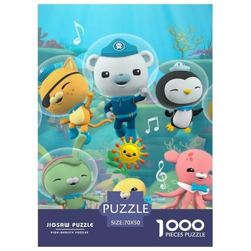 Oktonauten Puzzle 1000-teilige Schwer Puzzle Spielzeug Lernspiel Impossible Animation Cartoon Herausforderungsspielzeug Für Erwachsene Kinder 70x50cm/1000pcs von HESHS