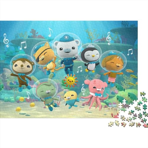 Oktonauten Puzzle 1000-teilige Schwer Puzzle Spielzeug Lernspiel Impossible Anime Cartoon Herausforderung Spielzeug Für Erwachsene Kinder 38x26cm/1000pcs von HESHS
