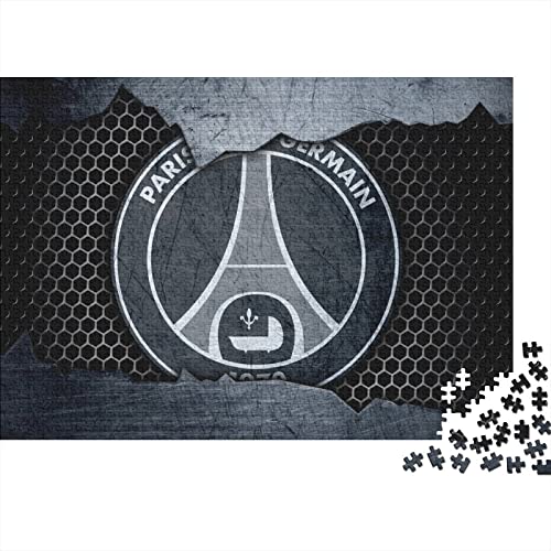 Paris Saint-Germain PSG Logo Puzzle 300 Teile,Fußball Puzzles Für Erwachsene,Impossible Puzzle,Geschicklichkeitsspiel Für Die Ganze Familie,Legespiel Home Dekoration Puzzles 300pcs (40x28cm) von HESHS