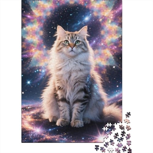 Persan Puzzle 1000-teilige Schwer Puzzle Spielzeug Lernspiel Impossible Cartoon Art Herausforderungsspielzeug Für Erwachsene Kinder 1000pcs (75x50cm) von HESHS