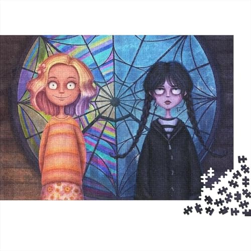 Premium 500 Teile Puzzle Aus Holz Addams - Herausforderndes Geschicklichkeitsspiel Für Erwachsene, Entspannende Wandkunst, Hochwertiges Geschenk 500pcs (52x38cm) von HESHS