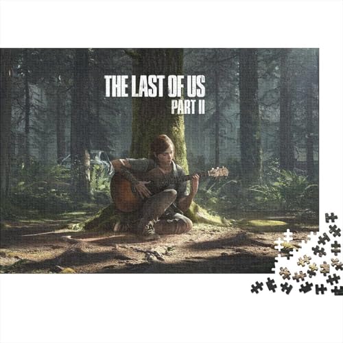 Premium Last_of_Us 500 Teile Puzzle Aus Holz Game - Herausforderndes Geschicklichkeitsspiel Für Erwachsene, Entspannende Wandkunst, Hochwertiges Geschenk 500pcs (52x38cm) von HESHS