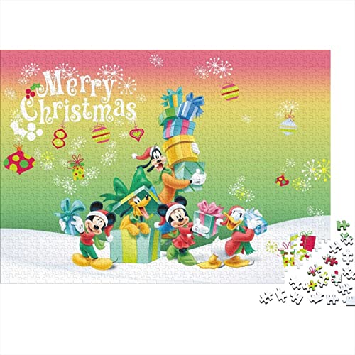Puzzle 1000 Teile Mickey Mouse,Cartoon Puzzles Für Erwachsene Jugendliche,unmögliches Puzzle Spielzeug,buntes Fliesenspiel,Geschicklichkeitsspiel Für Die Ganze Familie Geschenke 1000pcs (75x50cm) von HESHS