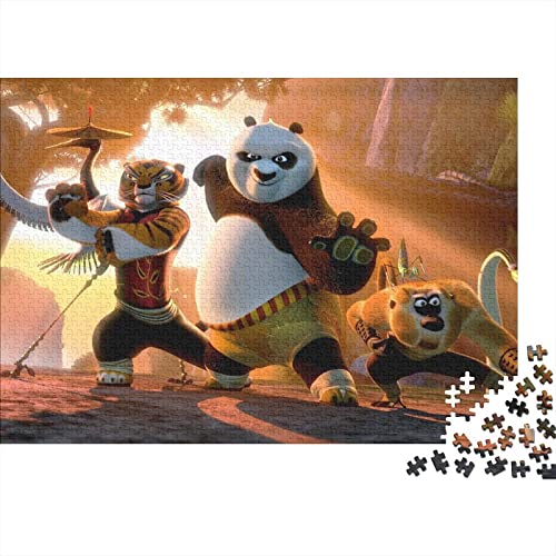 Puzzle 300 Teile Kung Fu Panda Erwachsene Puzzle,Spiel Puzzles Für Erwachsene,Anime Puzzle,Geburtstagsgeschenk,Geschenke Für Frauen Premium Holzpuzzle 300pcs (40x28cm) von HESHS