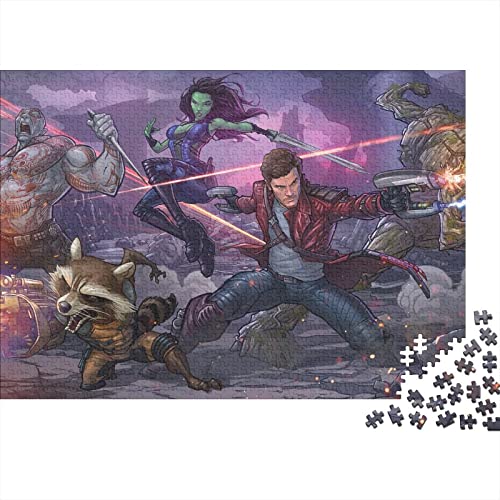 Puzzle Guardians of The Galaxy 300 Teile Puzzles Für Erwachsene Spielzeug,Marvel Puzzle Premium Holzpuzzle Geburtstagsgeschenk,Geschenke Für Frauen,Wandkunst 300pcs (40x28cm) von HESHS