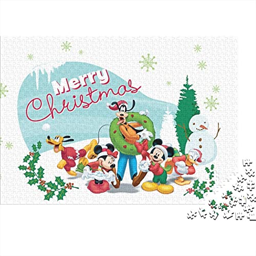 Puzzle Mickey Mouse Spielzeug 300 Teile Puzzles Für Erwachsene Und Jugendliche Geburtstag Geschenk Cartoon Premium Holz Puzzle Schwierig Und Herausforderung 300pcs (40x28cm) von HESHS