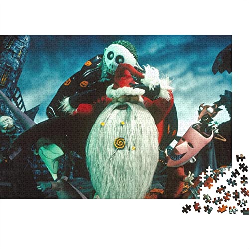 Puzzle Nightmare Before Christmas Spielzeug 1000 Teile Puzzles Für Erwachsene Und Jugendliche Geburtstag Geschenk Jack Premium Holz Puzzle Schwierig Und Herausforderung 1000pcs (75x50cm) von HESHS
