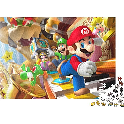 Puzzle Super Mario Spielzeug 1000 Teile Puzzles Für Erwachsene Und Jugendliche Geburtstag Geschenk Game Characters Premium Holz Puzzle Schwierig Und Herausforderung 1000pcs (75x50cm) von HESHS