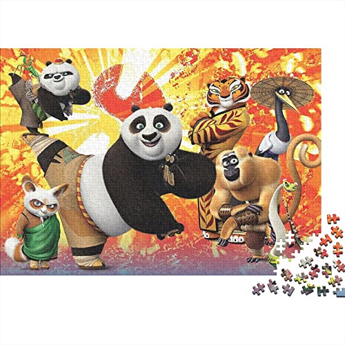 Puzzles Für Erwachsene Kung Fu Panda Puzzle 300 Teile,Anime Puzzles,Premium Holzpuzzle Puzzle,Geburtstagsgeschenk,Schwierige Und Herausforderung Geschenke Spielzeug 300pcs (40x28cm) von HESHS