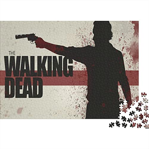 Puzzles Für Erwachsene The Walking Dead Puzzle 300 Teile,Filme Puzzles,Premium Holzpuzzle Puzzle,Geburtstagsgeschenk,Schwierige Und Herausforderung Geschenke Spielzeug 300pcs (40x28cm) von HESHS