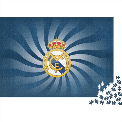Real Madrid Puzzles 1000 Teile Schwer Puzzle Spielzeug Pädagogisches Spiel Impossible Fußball Clubs Herausforderung Spielzeug Für Erwachsene Und Kinder in Bewährter 70x50cm/1000pcs von HESHS