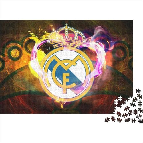 Real Madrid Puzzles 1000 Teile Schwer Puzzle Spielzeug Pädagogisches Spiel Impossible Fußball Clubs Herausforderungsspielzeug Für Erwachsene Und Kinder in Bewährter 70x50cm/1000pcs von HESHS