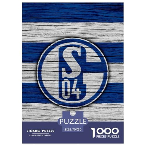 Schalke Logo Puzzles 1000 Teile Schwer Puzzle Spielzeug Pädagogisches Spiel Impossible Fußball Herausforderungsspielzeug Für Erwachsene Und Kinder Ab 12 Jahren 70x50cm/1000pcs Schalke Logo Puzzles 1000 Teile Schwer Puzzle Spielzeug Pädagogisches Spiel Impossible Fußball Herausforderungsspielzeug Für Erwachsene Und Kinder Ab 12 Jahren 70x50cm/1000pcs von HESHS