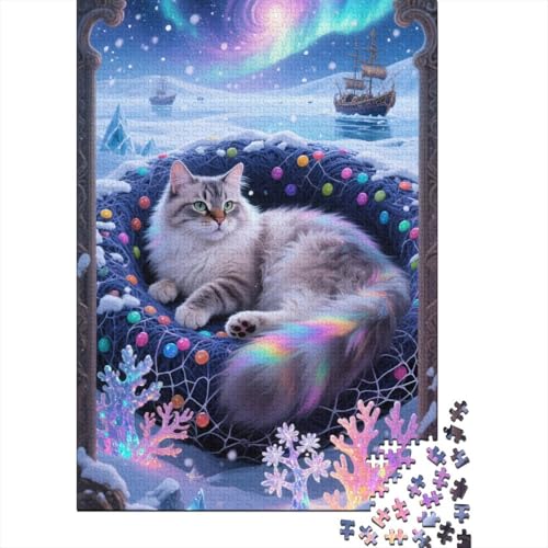 Sibérien Puzzle 1000 Teile Schwer Puzzle Spielzeug Lernspiel Impossible Animal Art Herausforderung Spielzeug Für Erwachsene Kinder 1000pcs (75x50cm) von HESHS