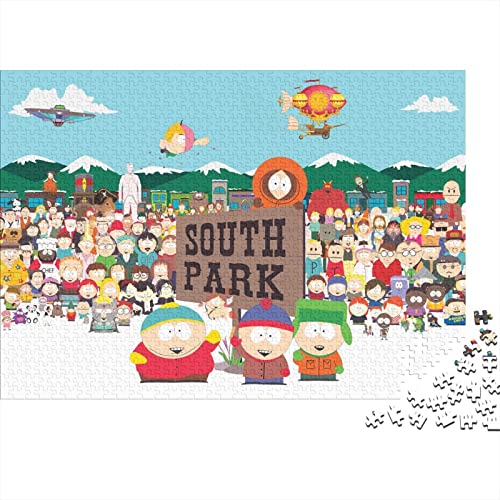South Park 1000 Teile Puzzles for Erwachsene Cartoon Premium Wooden Gifts Large Puzzles Educational Game Toy Gift for Wall Decoration Birthday Present 1000pcs (75x50cm) von HESHS