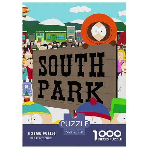South_Park Puzzles 1000 Teile Schwer Puzzle Spielzeug Lernspiel Impossible Cartoon Herausforderung Spielzeug Für Erwachsene Und Kinder Ab 14 Jahren 70x50cm/1000pcs von HESHS