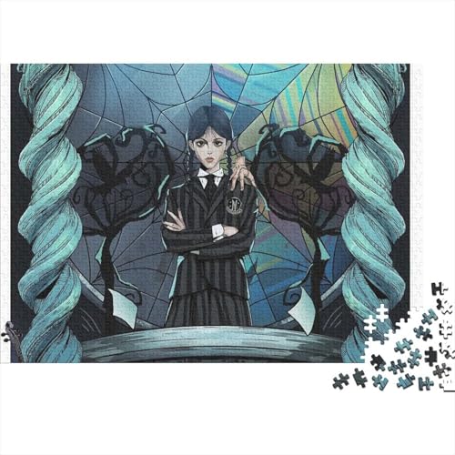 Wednesday Addams Puzzle 1000 Teile Schwer Puzzle Spielzeug Pädagogisches Spiel Impossible Addam Herausforderungsspielzeug Für Erwachsene Und Kinder Ab 14 Jahren 38x26cm/1000pcs Wednesday Addams Puzzle 1000 Teile Schwer Puzzle Spielzeug Pädagogisches Spiel Impossible Addam Herausforderungsspielzeug Für Erwachsene Und Kinder Ab 14 Jahren 38x26cm/1000pcs von HESHS