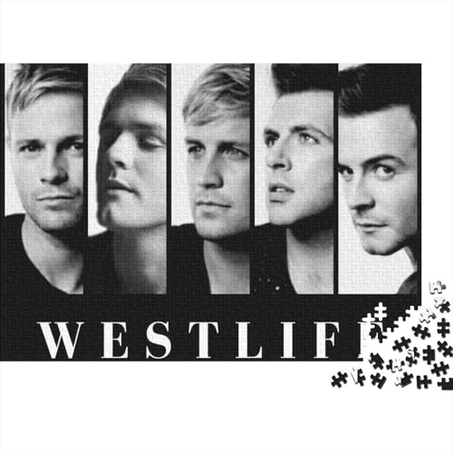 Westlife Puzzle 1000 Teile Schwer Puzzle Spielzeug Lernspiel Impossible Bend Herausforderung Spielzeug Für Erwachsene Und Kinder Ab 14 Jahren 38x26cm/1000pcs von HESHS