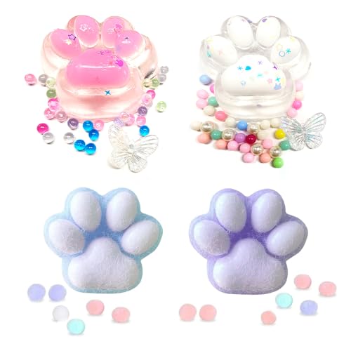 HESUSUSI 4 Stück Soft Cat Paws Sensory Toys Katzenpfote Squishy Sensory Toys Süße Weiche Katzenpfoten Quetschspielzeug Weiches Taba Squishy Fidget Toy für Kinder und Erwachsene HESUSUSI 4 Stück Soft Cat Paws Sensory Toys Katzenpfote Squishy Sensory Toys Süße Weiche Katzenpfoten Quetschspielzeug Weiches Taba Squishy Fidget Toy für Kinder und Erwachsene von HESUSUSI