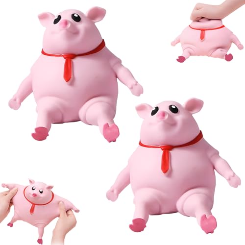 Stress Schwein Stress Spielzeug 2 Pcs Squishy Squeeze Toys Süßes Rosa Schweinchen Anti Stress Spielzeug Kreatives Dekompressions Piggy Squeeze Toy Sensorisches Fidget-Spielzeug für Kinder Erwachsene Stress Schwein Stress Spielzeug 2 Pcs Squishy Squeeze Toys Süßes Rosa Schweinchen Anti Stress Spielzeug Kreatives Dekompressions Piggy Squeeze Toy Sensorisches Fidget-Spielzeug für Kinder Erwachsene von HESUSUSI