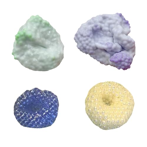 Stressball Erwachsene 4 Stück Traubenstress Squishy Stressbälle Kleines Perlen Quetschball Kinder Anti Stressabbau Spielzeug Bälle für Kneten, Drücken, Entspannen, Linderung von Angst von HESUSUSI