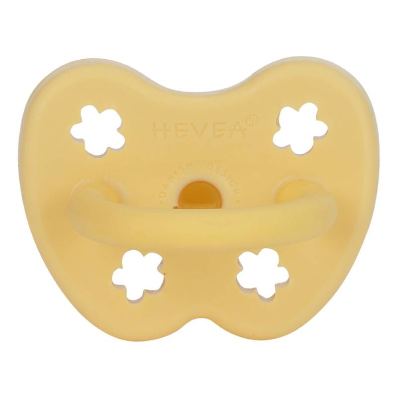 HEVEA Schnuller aus Naturkautschuk - Banana Kiefergerecht (3-36 Monate) von HEVEA