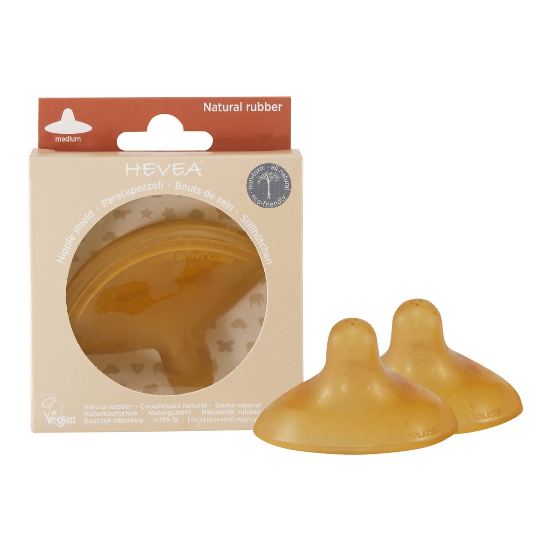 Hevea 2er-Pack Stillhütchen Medium von HEVEA