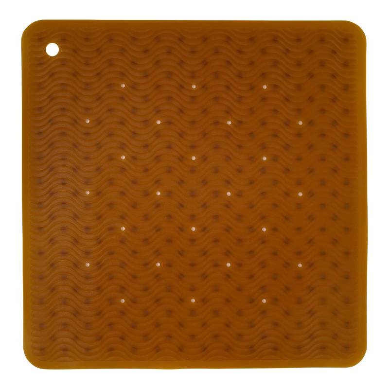 Hevea Badewannenmatte Wave aus Naturkautschuk 52,5x52,5 cm von HEVEA