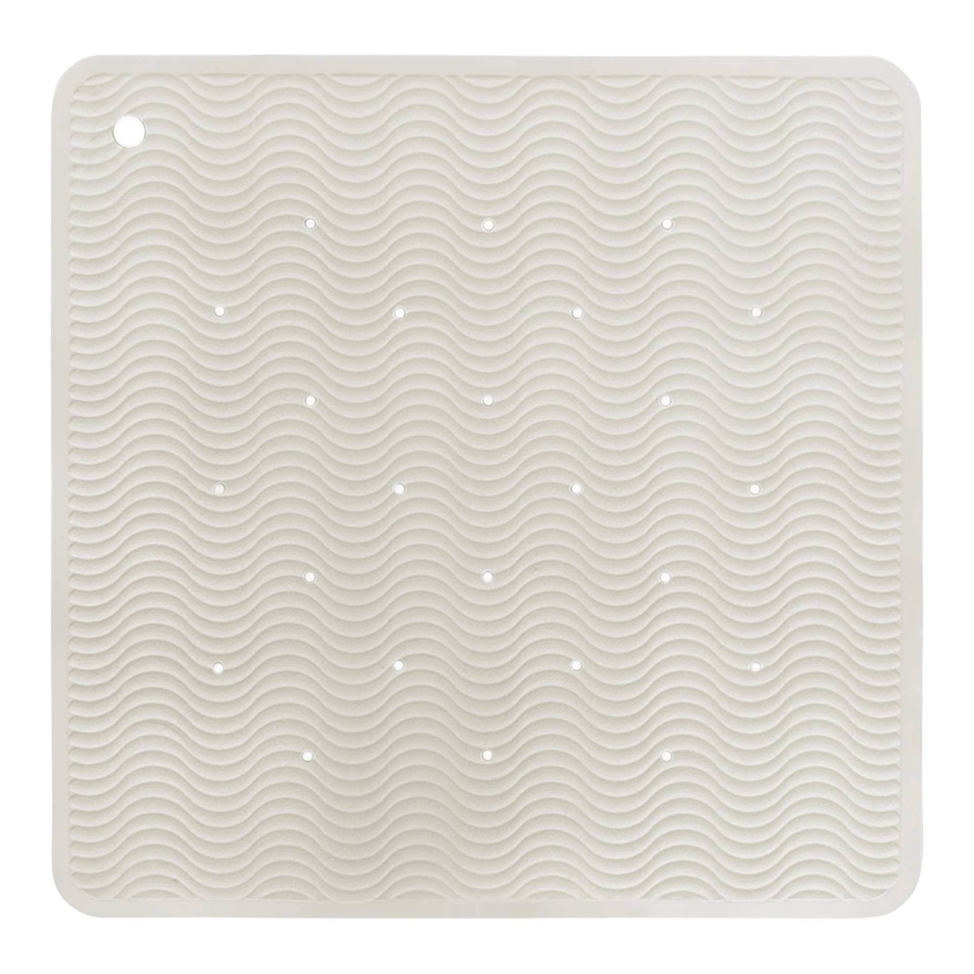 Hevea Badewannenmatte Wave aus Naturkautschuk 52,5x52,5 cm von HEVEA