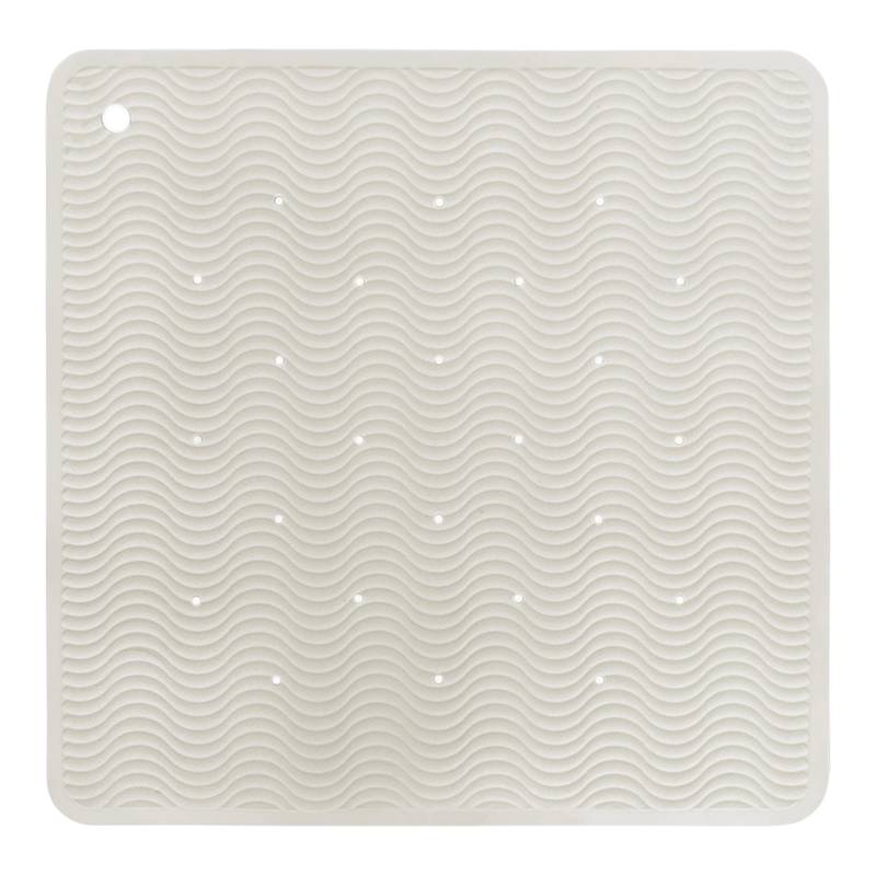 Hevea Badewannenmatte Wave aus Naturkautschuk 52,5x52,5 cm von HEVEA