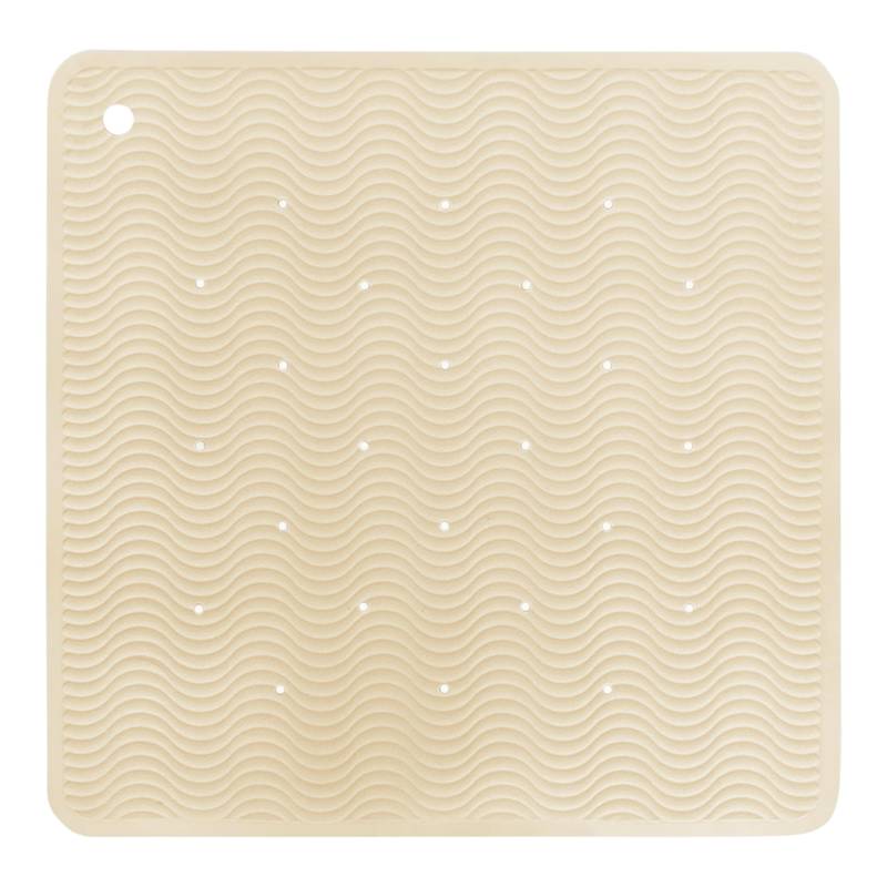Hevea Badewannenmatte Wave aus Naturkautschuk 52,5x52,5 cm von HEVEA