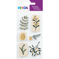 BRUNNEN 203780747 HEYDA Stick-On's Mix „Zweige“ | 75×165 mm, creme/schwarz, 1 Blatt von HEYDA