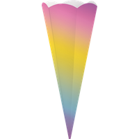 BRUNNEN 204870189 HEYDA Schultüten-Zuschnitt | 69 cm, 400 g/m², regenbogen von HEYDA