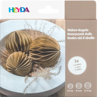 BRUNNEN 204870716 HEYDA Waben-Kugel-Set | natur von HEYDA
