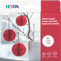 BRUNNEN 204870717 HEYDA Waben-Kugel-Set | rot von HEYDA