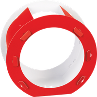 BRUNNEN 204876123 HEYDA Rundlaternen-Zuschnitt | Ø 22 cm 12 cm, 400 g/m², hellrot von HEYDA