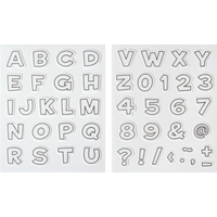 BRUNNEN 204888670 HEYDA Moosgummi Stempel „Alphabet & Zahlen 1“, 20 mm von HEYDA