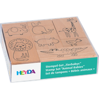 BRUNNEN 204888688 HEYDA Stempel-Set „Tierbabys“ von HEYDA
