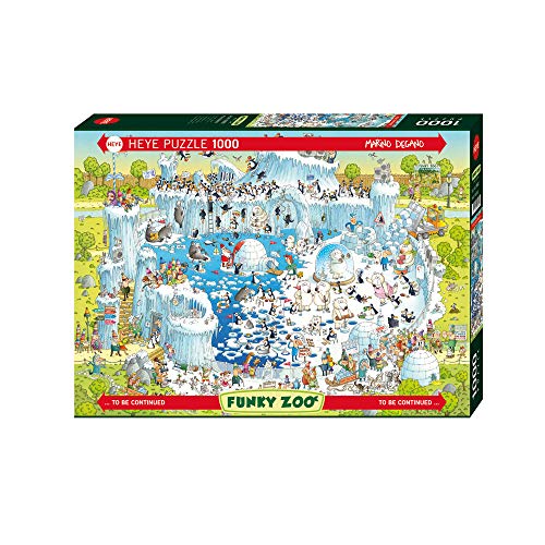HEYE Puzzle Heipazuru 29692 Marino Degano: Funky Zoo, Polar Habitat (1000 Teile) von HEYE Puzzle