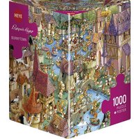 HEYE 29496 Puzzle 1000 Teile Bunnytown Triangular von HEYE