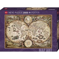 HEYE 29666 Puzzle 2000 Teile Vintage World Standard von HEYE