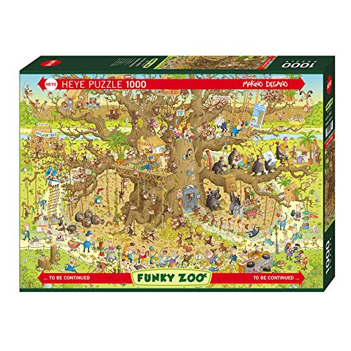 HEYE 29833 Monkey Habitat Standard 1000 Teile, Marino Degano, Funky Zoo, Brown HEYE 29833 Monkey Habitat Standard 1000 Teile, Marino Degano, Funky Zoo, Brown von Heye