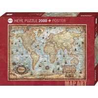 HEYE 29845 Puzzle 2000 Teile The World Standard von HEYE