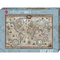 HEYE 298715 Puzzle 1000 Teile Retro World von HEYE