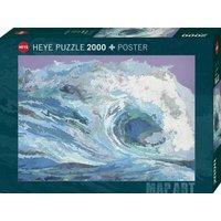 HEYE 298722 Puzzle 2000 Teile Map Wave von HEYE