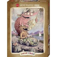 HEYE 299385 Puzzle 2000 Teile Zozoville Road Trippin von HEYE