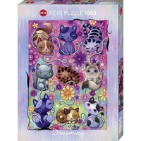 HEYE 299552 Puzzle 1000 Teile Kitty Cats, Dreaming von HEYE