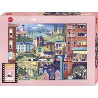 HEYE 300296 Puzzle 1000 Teile Hitchcock Films von HEYE